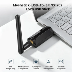 Elecrow MeshStick USB-to-SPI SX1262 TCXO LoRa USB Adapter | Plug-and-Play Meshtastic & LoRa Mesh Node