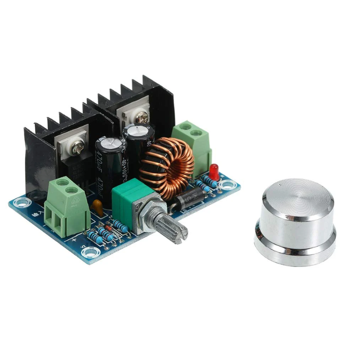 XL4016E1 4-40V to 1.25-36V 8A Buck – XL4016E1 buck module for DC applications. -Power Converter -Robocraze