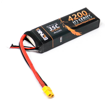 11.1v 4200mAh 35C 3S1P Bonka LiPo Battery