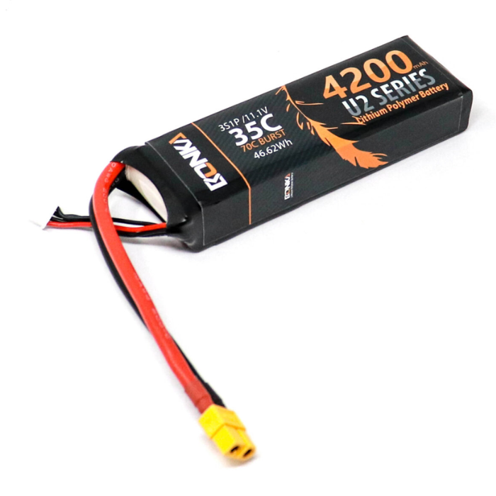 11.1v 4200mAh 35C 3S1P Bonka LiPo Battery – For FPV aircraft, RC drones & quadcopters - DIY Drone Parts - Robocraze