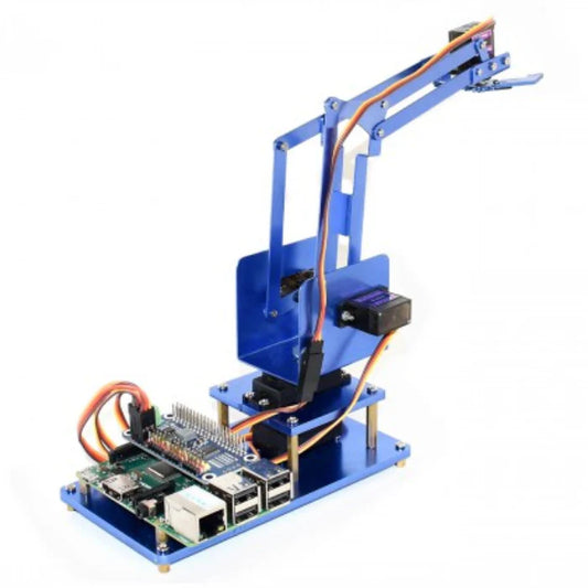 Waveshare 4-DOF Robot Arm Kit – Wi-Fi & Bluetooth robotic arm for Raspberry Pi - STEM kit - Robotics Kits - Robocraze