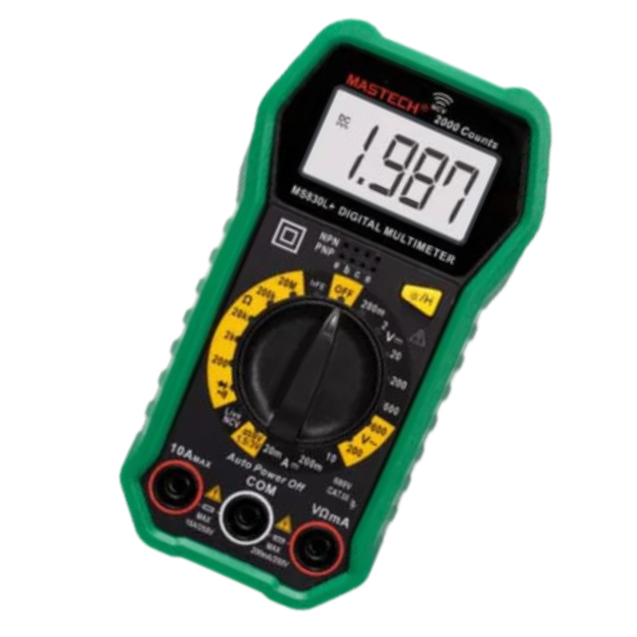 Mastech MS830N/MS830L+ Digital Multimeter – 2000-count manual ranging meter-Digital Multimeter -Robocraze
