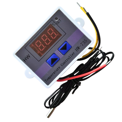 XH-W3001 Intelligent Led Digital Microcomputer Temperature Controller Mini Thermostat Switch with Water-Resistant Sensor Probe 10A (Max) Multipurpose Controller