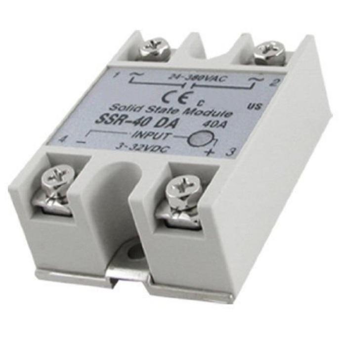 FOFEK 24V-380V 40Amp DA Solid State Relay Module – High-power 40A SSR for AC loads. -Relay Module -Robocraze