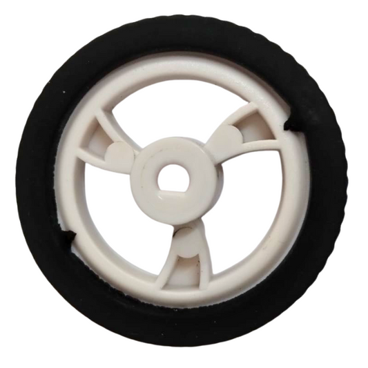 Rubber Hollow Car Wheel – High-grip DC motor and wheel for robotics – Robot Wheels and Chassis - Robocraze