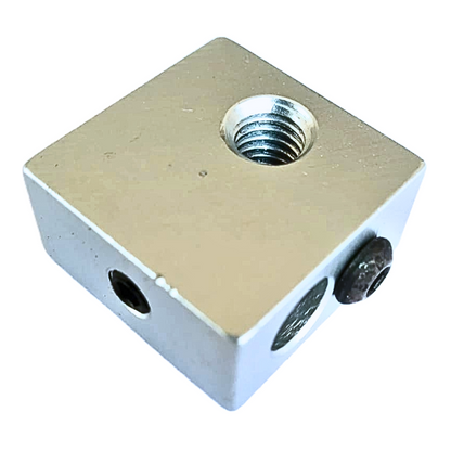 Aluminium Hot End Heating Block MK8 For 3D Printers-Robocraze