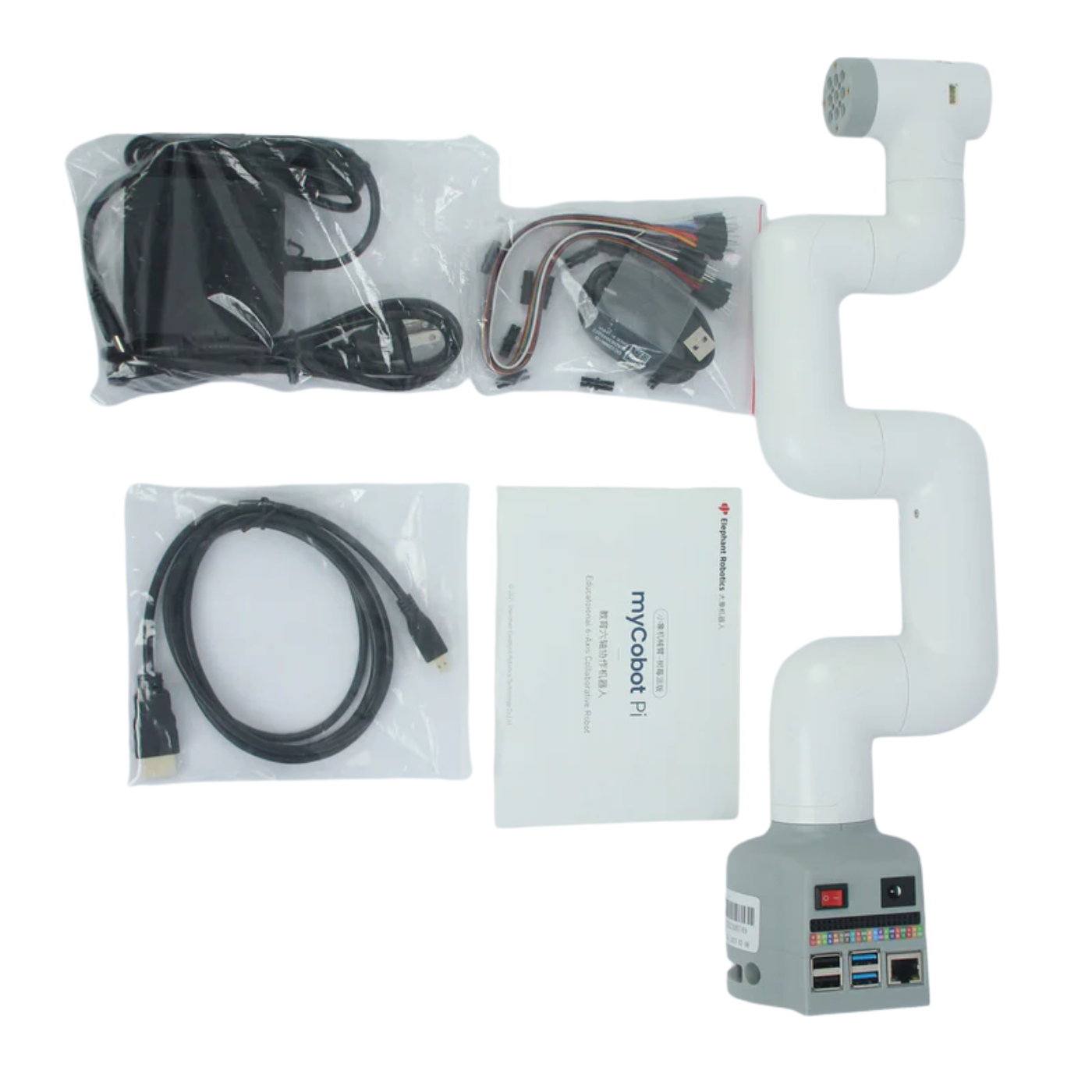 Elephant Robotics MyCobot 280 6 DOF Collaborative Robotic Arm - Raspberry Pi 2023 Version - Robocraze