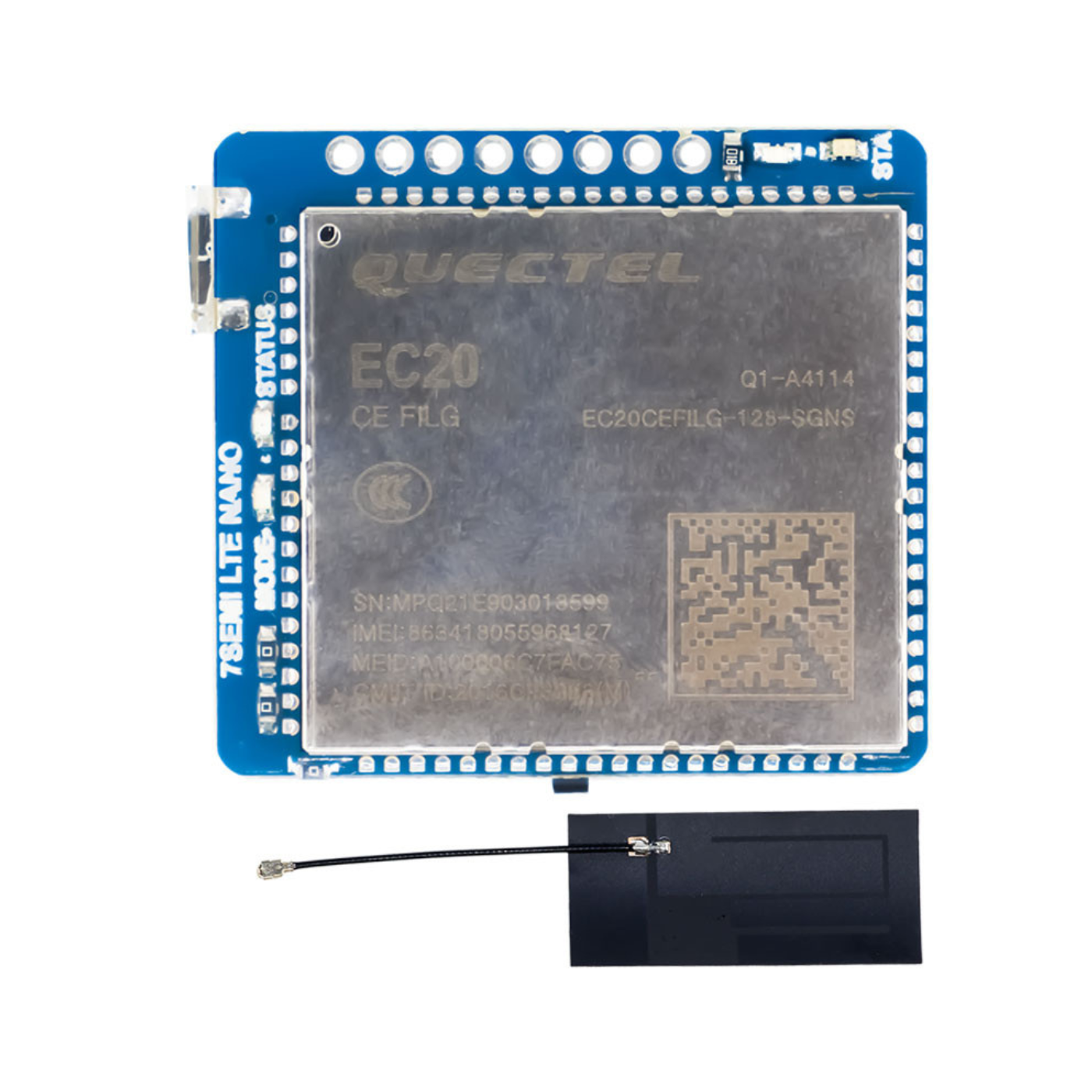 7Semi EC20 CAT-4 LTE 4G GNSS Nano Modem -Robocraze