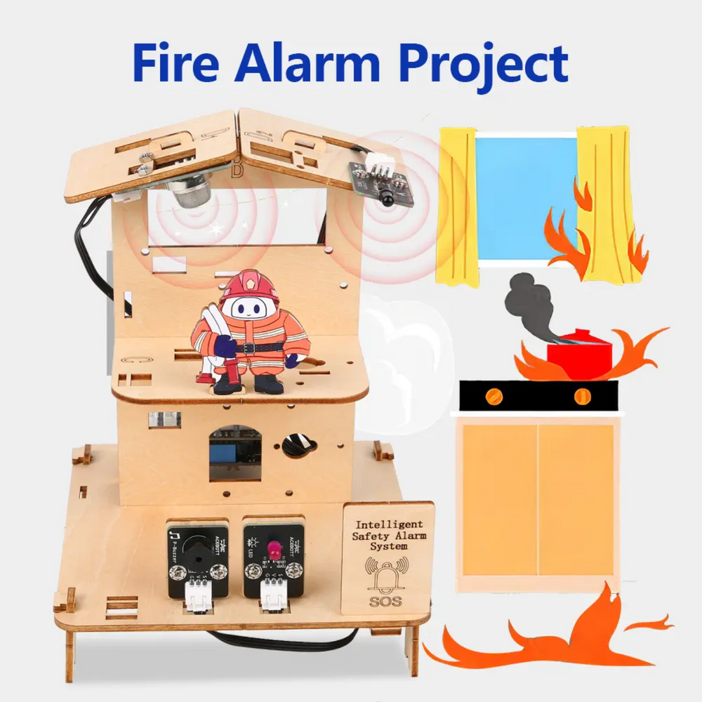 5-in-1 ACEBOTT ESP32 STEM School Smart Home Kit - Level 2 QE024