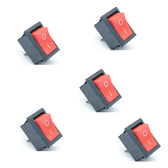 Jual Rocker Switch SPST 6A 250V 2pin Saklar on off Merah 15x21mm KCD1 Jual Rocker Switch SPST 6A 250V 2pin Saklar on off Merah 15x21mm KCD1