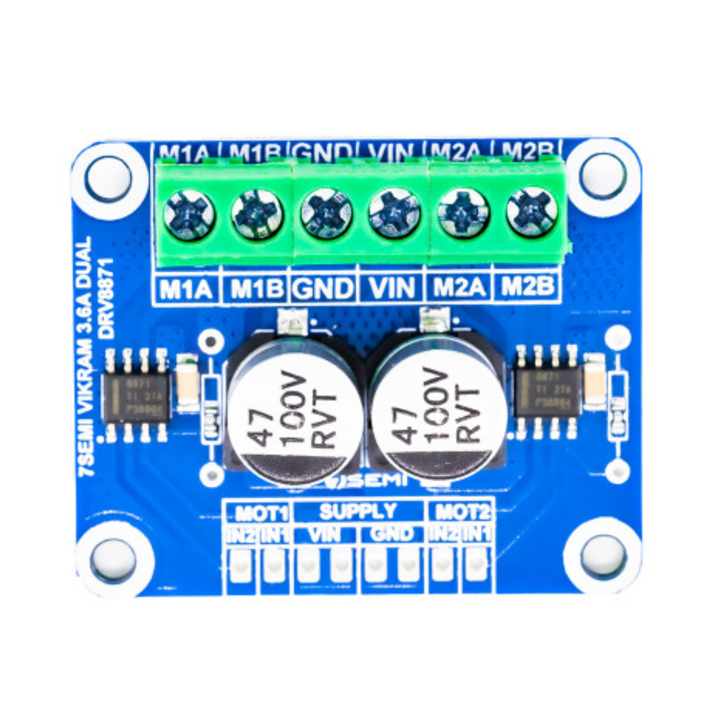 7Semi Vikram-453R6D 45V 3.6A DRV8871 Dual Channel Motor Driver (2 Channel) - Robocraze
