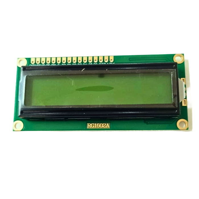 16x2 LCD Module (Green) - 16x2 green LCD for Arduino, Raspberry Pi & microcontrollers. -LCD Display -Robocraze
