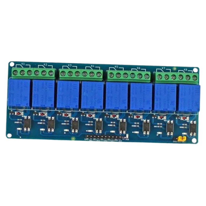 8 Channel 5V Relay Board – Multi-channel 5V relay board for home automation. -Relay Module -Robocraze