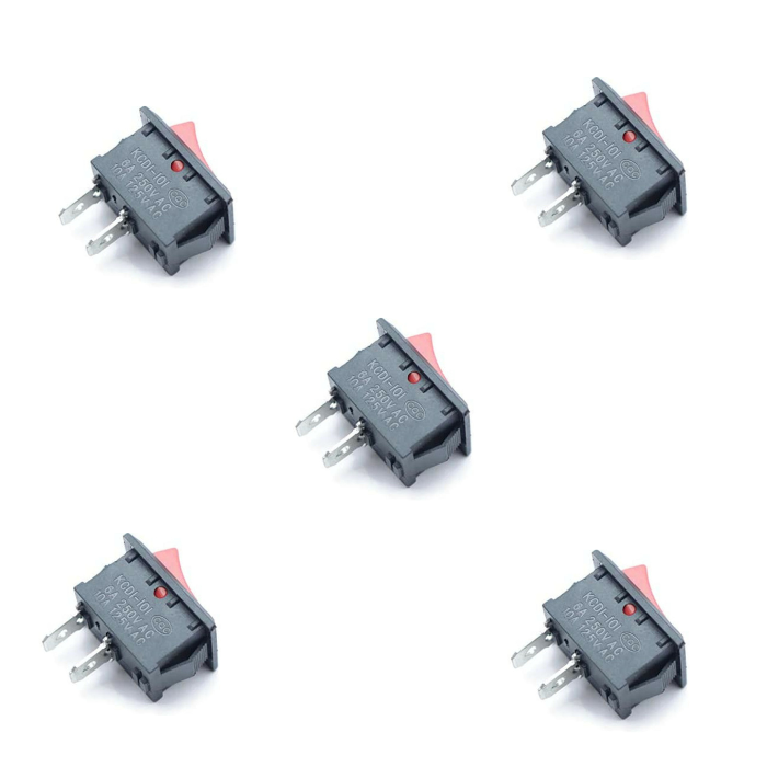 Mini Rocker Spst Rocker Switch Mini On Off SPST 2 Pin (Pack of 5) – Robocraze