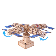 Pludo STEM Kit Orbital Explorer – DIY Space Station Science Kit for Kids 11–14 | Grade 6–8 - Robocraze