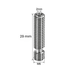 V5 Heat Break Hotend Throat Without Teflon Tube for 1.75mm Filament – 29mm -Robocraze
