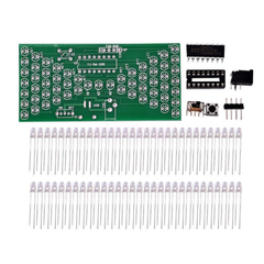 Electronic 5V Hourglass Shape Flashing LED DIY Soldering Board Kit -Robocraze
