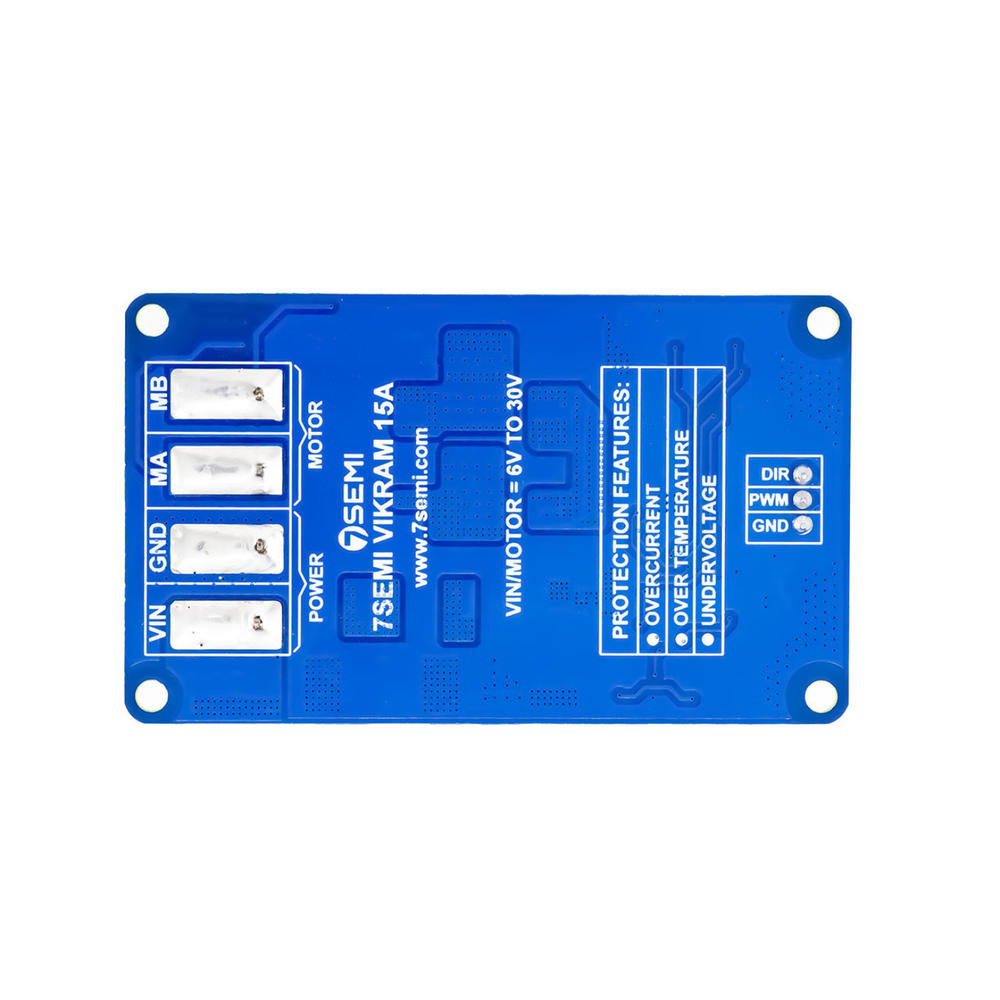 7Semi Vikram-3015 High-Power 30V 15A Single-Channel DC Motor Driver Module -Robocraze