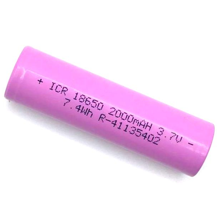 3.7v 2000mah 18650 Li-Ion Battery