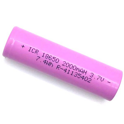 3.7v 2000mah 18650 Li-Ion Battery