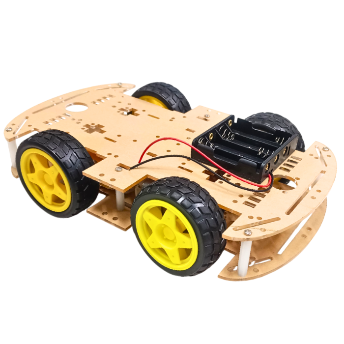4WD Smart Robot Car Kit with Acrylic Chassis – Powerful DIY Kits, STEM Kits, Robot Kits -Robocraze