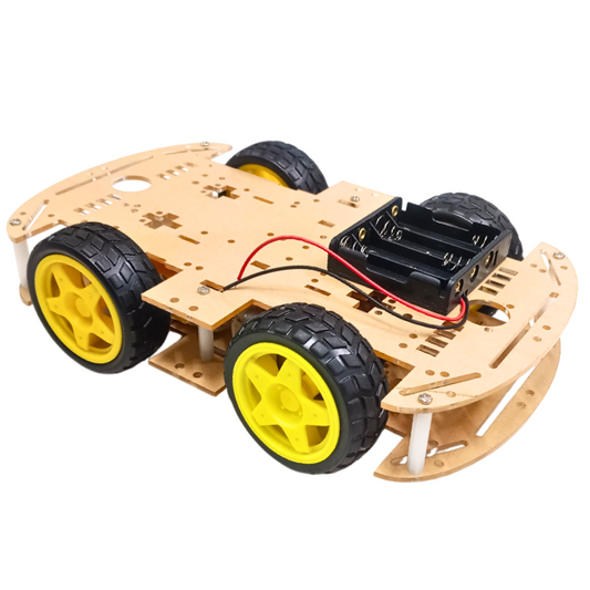 4WD Smart Robot Car Kit with Acrylic Chassis – Powerful DIY Kits, STEM Kits, Robot Kits -Robocraze