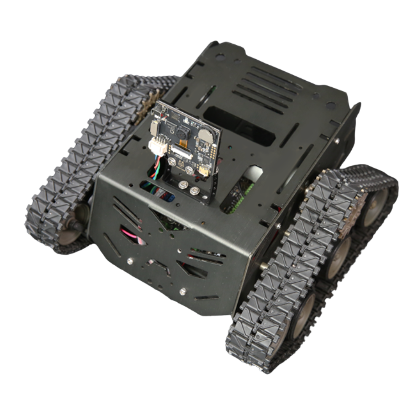 Gravity HUSKYLENS AI Robot Kit with Machine Vision, Romeo V2 and Devastator Tank Platform - Robocraze