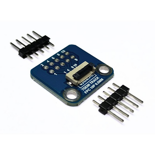 0.5mm FFC FPC Connector Breakout Board (10 Pin) -7Semi -Electronic Modules -Breakout Boards -Robocraze