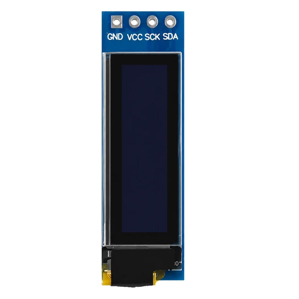 0.91" Blue OLED Display Module – OLED screen for microcontrollers & DIY projects.-OLED Display -Robocraze
