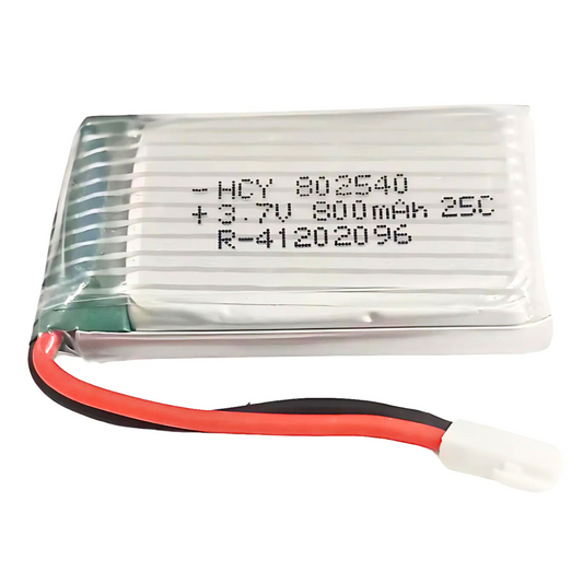 Witty Fox 800mAh Rechargeable 3.7v Lithium Polymer Battery -Drone Battery -Robocraze