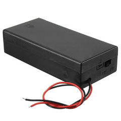 18650 Dual Holder w/ Cover & Switch – Safe battery storage. -Battery Accessories -Robocraze