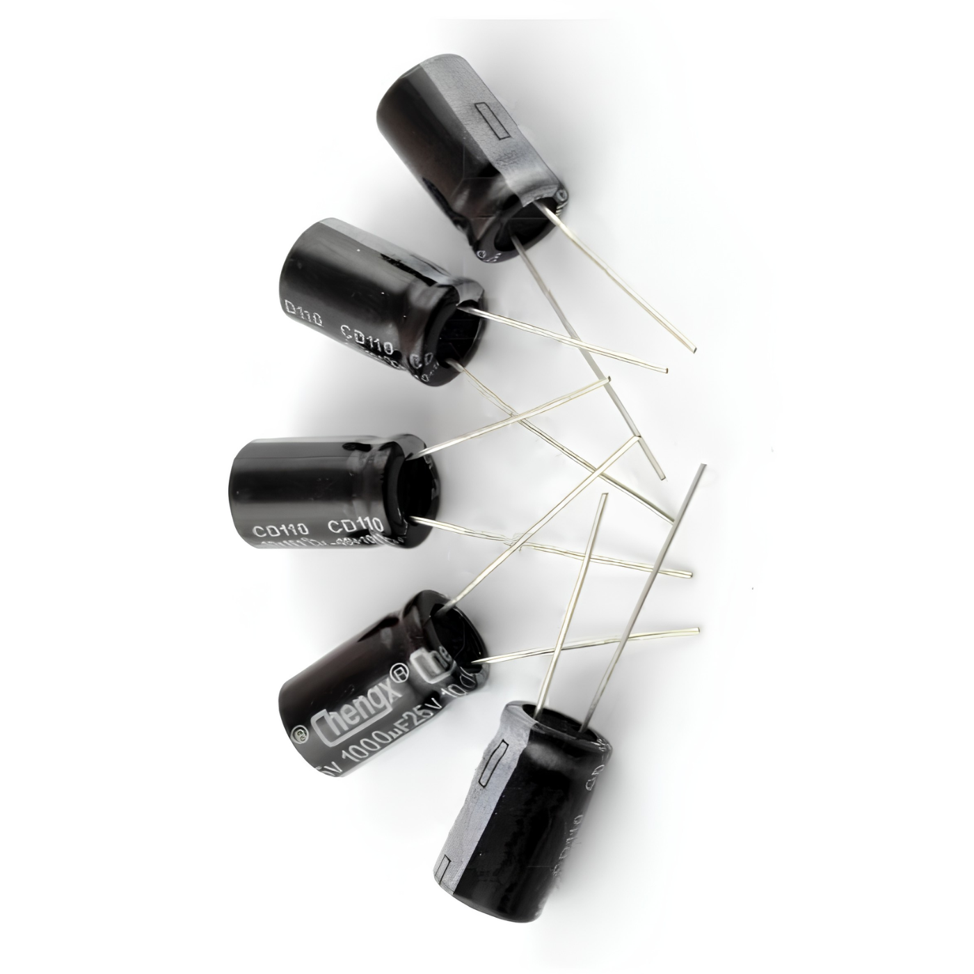 1000uF 25V Electrolytic Capacitor – Through Hole DIP -Basic Components -Robocraze