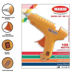 Mario ME-117 100W Hot Melt Glue Gun – Powerful 100W glue gun for heavy-duty use. -Hot Glue Gun and Sticks -Robocraze