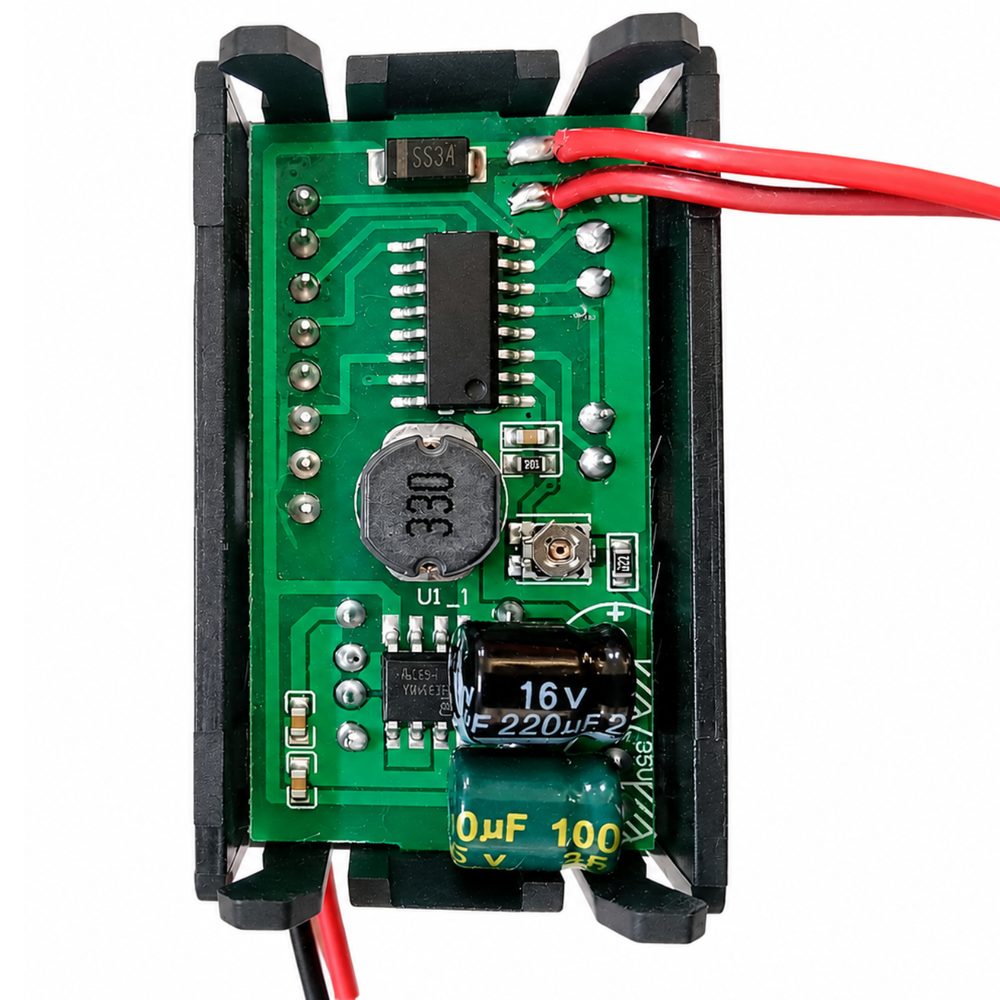 12V Dual USB Digital Voltmeter Panel Module -Electronic Components -Multimeter -Robocraze
