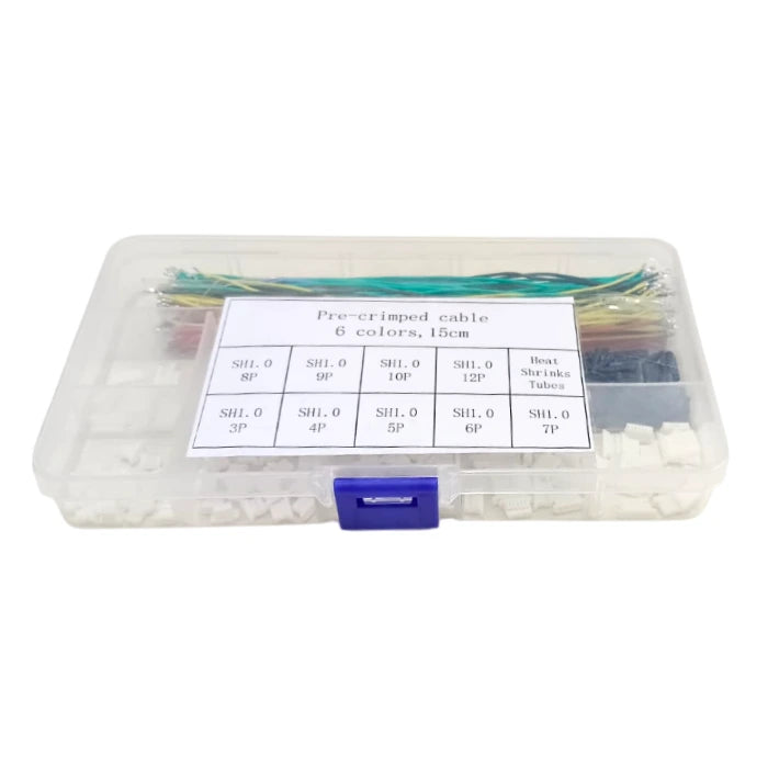 15cm Pre-Crimped Cables 6 Colors with SH1.0 Connectors – Prototyping cables & connectors -Electronic Components -Robocraze