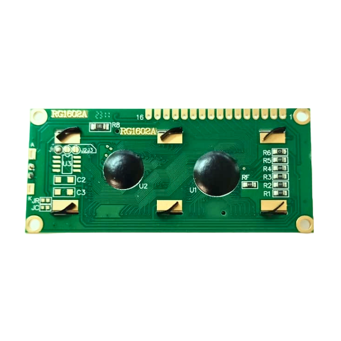 16x2 LCD Module (Green) - 16x2 green LCD for Arduino, Raspberry Pi & microcontrollers. -LCD Display -Robocraze