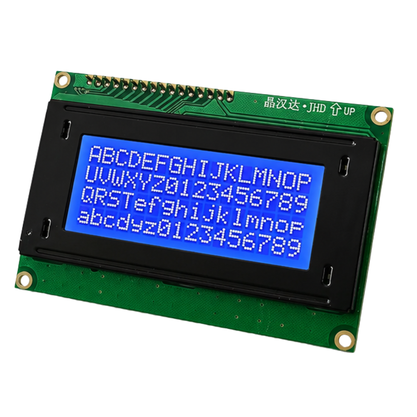 16x4 LCD blue JHD - JHD 16x4 blue LCD for Arduino, Raspberry Pi & DIY projects. -LCD Display -Robocraze