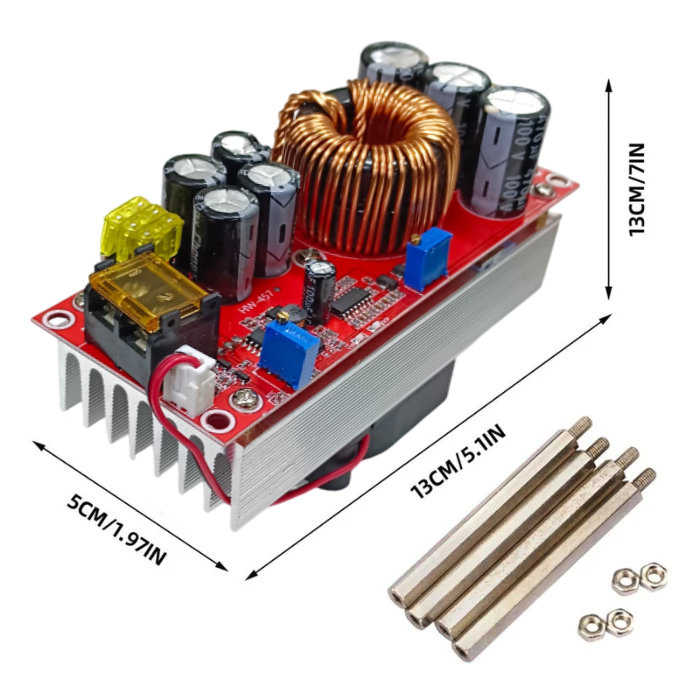 1800W 40A DC to DC Adjustable Power Supply Step Up Module – Robocraze