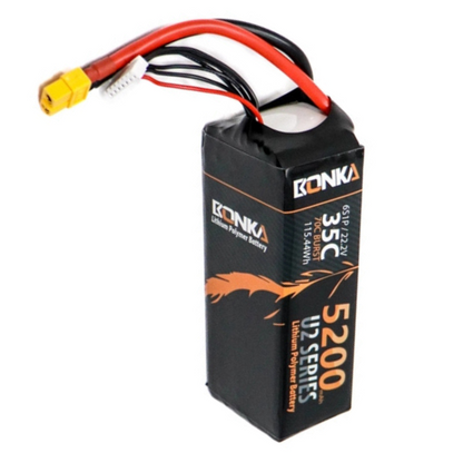 22.2v 5200mAh 35C 6S1P Bonka Lipo Battery