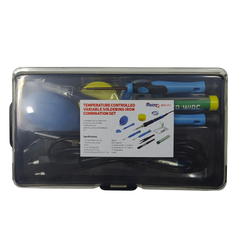 MTQ911 Temperature controlled variable soldering iron combination set –soldering iron kit - Soldering Kit -Robocraze