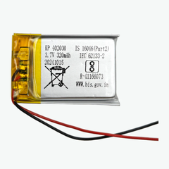 320mAH 3.7V Li-Po Rechargeable Battery(402030) - Drone Parts -LiPo Batteries -Robocraze 