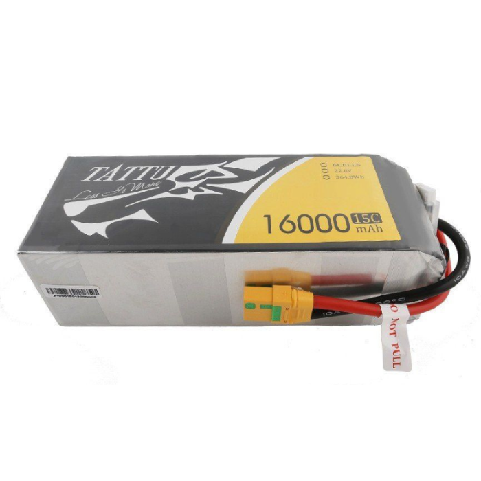 Original Tattu 16000mAh 15C 22.2V 6S1P XT90-S Lipo Battery