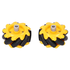 80mm Mecanum Wheel Set (Yellow)