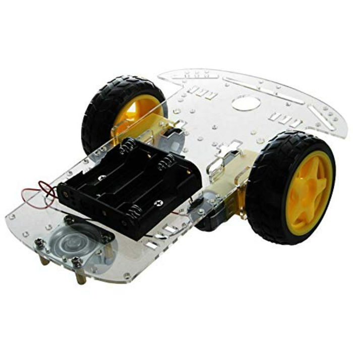 2WD Smart DIY Robot Car Chassis Kit – Lightweight 2-wheel chassis for robotics. -Robot Wheels and Chassis -Robocraze