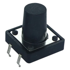 4 Pin Push Button Tactile Switch 12x12x15mm (Pack of 5) -Electronic Components -Switches -Push Buttons -Robocraze