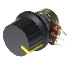 10K Pot Potentiometer with Knob – Adjustable resistor for precise voltage control.-Electronic Components -Robocraze