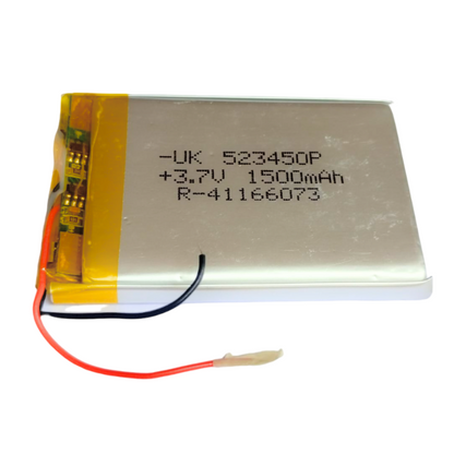 3.7V 1500mAH LiPo Rechargeable Battery Model UK-523450P