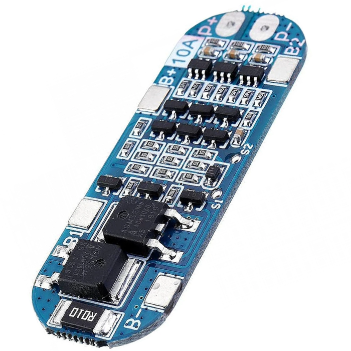 18650 12V 10A Lithium BMS Board – Stable 12V 10A BMS for battery protection. -Battery Protection -Robocraze