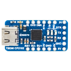 7Semi 3.3V/5V CP2102 USB-C to UART TTL Converter Serial Module -Microcontrollers -Data Converts -Robocraze