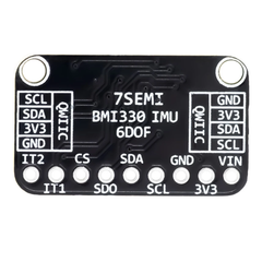 7Semi BMI330 6DOF IMU Sensor Module 3-Axis I2C/SPI Accelerometer & Gyroscope -Sensors -Accelerometers & Gyro Sensors -Robocraze